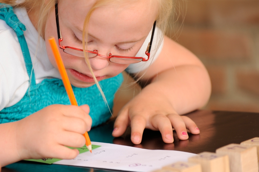 DLAC Little Girl Doing Homework